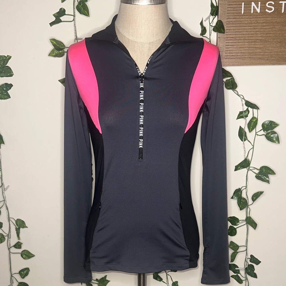 VS PINK Quarter Zip Workout Jacket